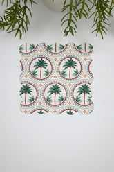 Decorative Palm Tree Design Laser Cut Cocktail Napkin 1 Piece
